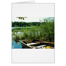 Wooden Rowing Boat Cards