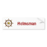 Wooden Ship's Wheel Bumper Stickers