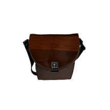 Wooden style courier bag