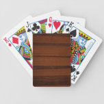 Wooden style standard playing cards