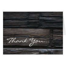 Wooden Timbers ~ Thank You... Cards