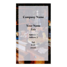 Wooden Toys in Wood Shop Business Card