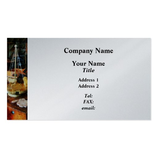 Wooden Toys in Wood Shop - Platinum Business Card Template