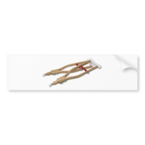 WoodenCrutches081210 Bumper Sticker