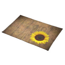 Woodgrain Rustic Country cowboyWedding Place Mat