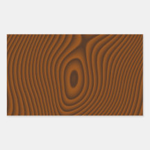 Woodgrain Textured Rectangular Stickers