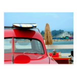Woodie at the beach post cards