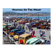 Woodies On The Wharf 2010 Santa Cruz Postcard