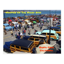 Woodies On The Wharf Santa Cruz 2011 Postcard