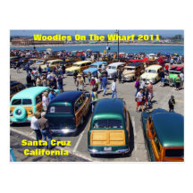 Woodies On The Wharf Santa Cruz 2011 Postcard