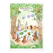 Woodland Birthday Party Invitation
