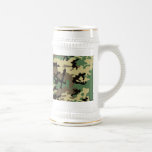 Woodland Camo Beer Stein Coffee Mugs