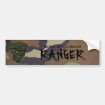 woodland camo, edited skull green no eyes, US T... Bumper Sticker