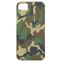 Woodland Camo iPhone 5 Barely There Universal Case iPhone 5 Cover