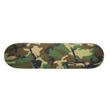 Woodland Camo Skateboard
