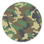 Woodland Camo Sticker
