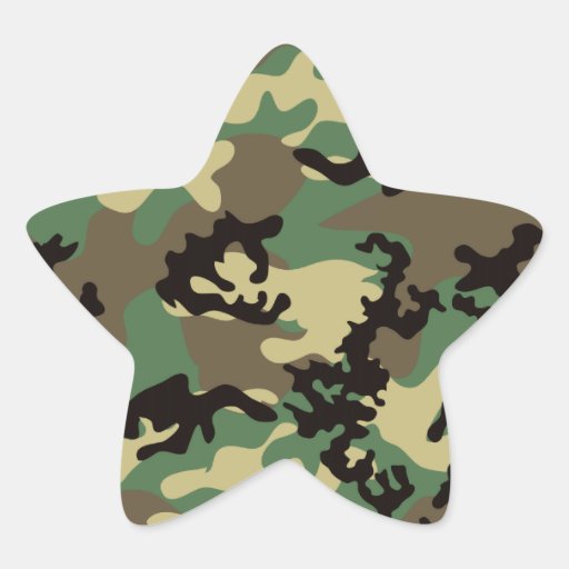 Woodland Camo Stickers