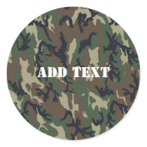Woodland Camouflage Background Stickers