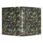 Woodland Camouflage Background Template binders