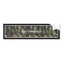 Woodland Camouflage Background Template Bumper Stickers