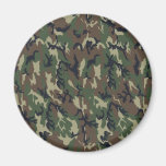 Woodland Camouflage Background Template Magnets