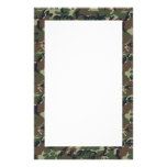 Woodland Camouflage Background Template Custom Stationery