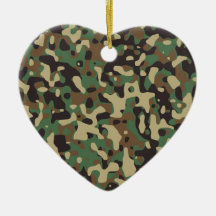 Woodland Camouflage Christmas Tree Ornament