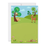 Woodland Creatures Baby Shower Invitations