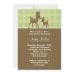 Woodland Deer Baby Shower Invitations