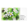 WOODLAND FLOWERS as a painting, She loves me Custom Photo Card