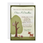 Woodland Forest Nature 5x7 Baby Shower Invitation