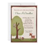 Woodland Forest Nature 5x7 Baby Shower Invitation