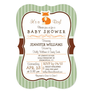 Fox Baby Shower Invites 293 Fox Baby Shower Invitation Templates Fox Baby Shower Invitation Template