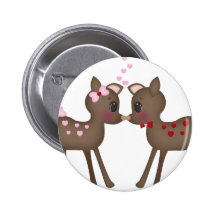 Woodland Love Deers Pins