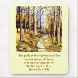 'Woodland Path (Christian)' Mousepad