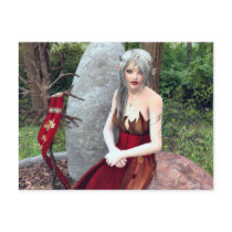 Woodland Princess Fantasy Postcard