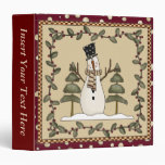 Woodland Snowman Avery Binder