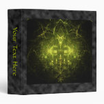Woodland Spirit. Green & Black Fractal. Binder