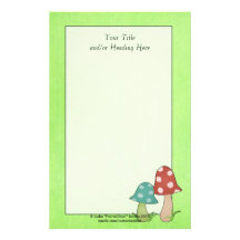 Woodland Toadstool Stationery