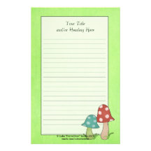 Woodland Toadstool Stationery