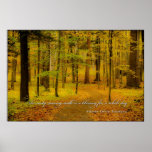 Woodland Trail & Henry David Thoreau quote Print
