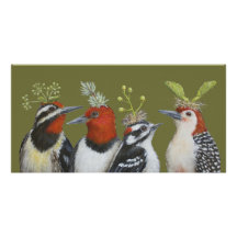 Woodpecker photo card