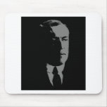 Woodrow Wilson silhouette Mouse Pads
