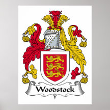 Woodstock Family Crest Posters