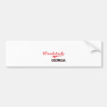 Woodstock Georgia City Classic Bumper Sticker