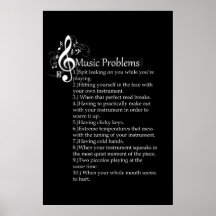 Woodwind Problems List Posters