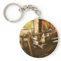 Woodworker - An Old Lathe Keychains
