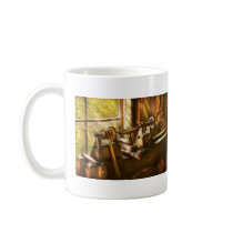 Woodworker - An Old Lathe Coffee Mugs