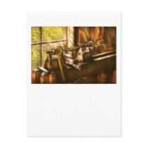 Woodworker - An Old Lathe Post Cards