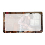 Woodworker - Carving - Carving a duck Personalized Shipping Label